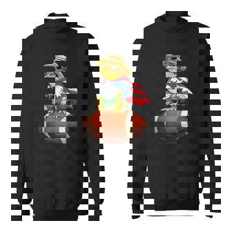 Puerto Rico Coqui Frog Puerto Rican Boricua Football Sweatshirt - Thegiftio