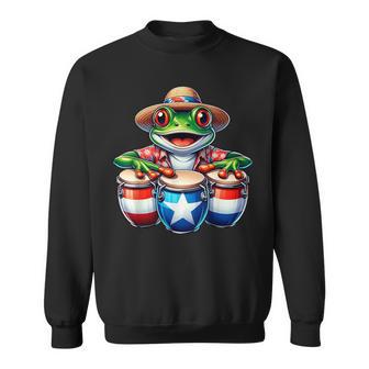 Puerto Rico Coqui Frog Taino Boricua Sweatshirt - Thegiftio