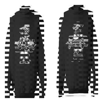 Pug Halterofilia Divertido Gimnasio Entrenamiento Pug Perro Pesador Camisa de entrenamiento - Regaloses