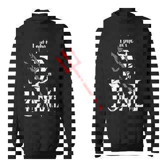 I Put D In Devil Halloween Couple Halloween Costumes Sweatshirt - Monsterry