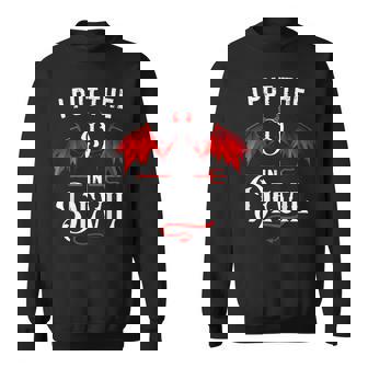 I Put D In Devil Matching Couple Vintage Halloween Costume Sweatshirt | Mazezy