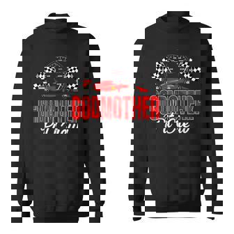 Race Car Birthday Party Racing Family Godmother Pit Crew Sweatshirt | Seseable CA