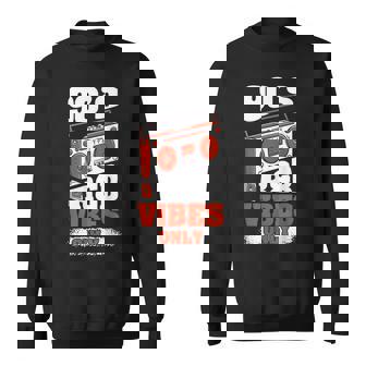 R&B 90s 1990 RNB Hiphop Music 90s R&B Vibes Only -Adults Small V-Neck Short Sleeve Sweatshirt Unisex | Mazezy