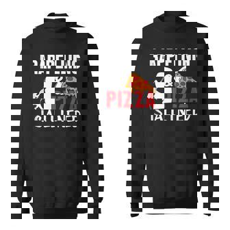 Rappelling And Pizza Is All I Need Rope Climbing Tank Top Sweatshirt Unisex | Mazezy