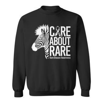 Rare Disease Day Care About Rare Disease Awareness Sweatshirt - Monsterry