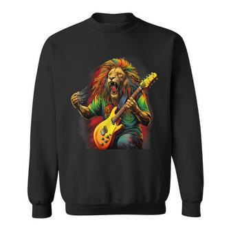 Rasta Reggae Lion Jamaican Roots Lion Of Judah Reggae Music Sweatshirt - Thegiftio UK