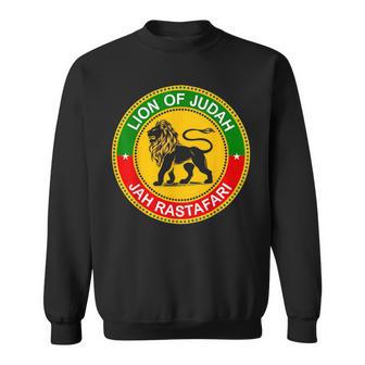 Rasta Reggae Lion Of Judah Headphones Jamaican Reggae Music Sweatshirt - Seseable