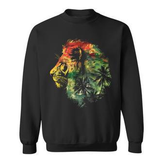 Rasta Reggae Lion Rasta Roots Lion Of Judah Reggae Music Sweatshirt - Thegiftio UK