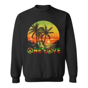 Rasta Reggaeunset Reggae Music Guitar Guitarist Jamaika Sweatshirt - Geschenkecke