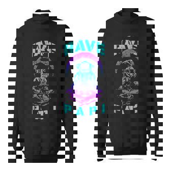 Rave Papi EDM Music Festival Trippy Astronaut Crescent Moon Tank Top Sweatshirt Unisex | Mazezy