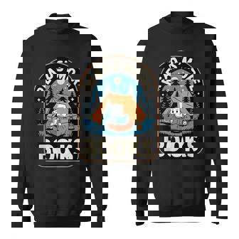 Read S'more Books Camping Outdoors Travel Campfire Smores Sweatshirt | Seseable UK