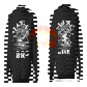 Read S'more Books Cute Campfire Reading Book Lovers Sweatshirt - Monsterry