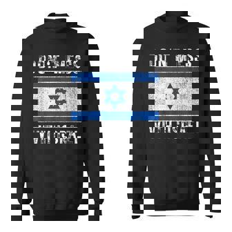 Recuerdointage De La Bandera De Israel Con Estilo Grunge No Te Metas Con Israel Camisa de entrenamiento - Regaloses