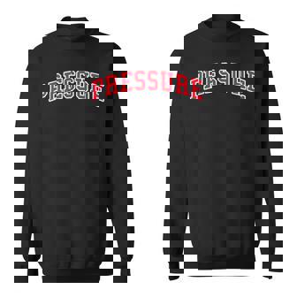 Red & White Pressure Red & White Color Graphic Sweatshirt - Thegiftio