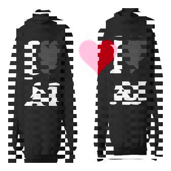 Red Heart I Love Ai スウェットシャツ - Kawaiitshirt