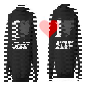 Red Heart I Love Mary Sweatshirt - Thegiftio