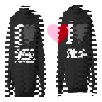 Red Heart I Love Mia Sweatshirt - Thegiftio