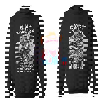 Redneck Raccoon Mullet White Trash Party Attire Hillbilly Sweatshirt | Mazezy