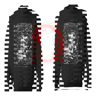 Renard Mystique Japonais À Neuf Queues Kitsune Dragon Renards Sweater e - Cadeauxyz