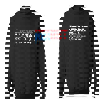 Resist Distressed Upside Down American Flag Usa Sweatshirt - Monsterry