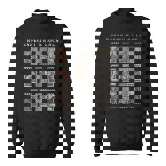 Respect The Locals Cryptid Mothman Hiking Bigfoot Introverts Sweatshirt - Thegiftio