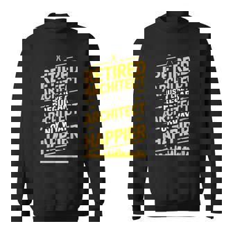 Retired Architect Just Like A Regular Architecture Sweatshirt | Seseable UK