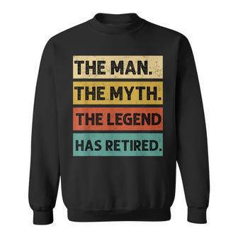 Retirement Retro Vintage Style The Legend Has Retired Men Sweatshirt | Mazezy