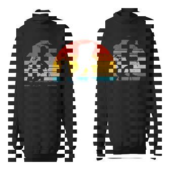 Retro Bigfoot Golf Funny Bigfoot Golfing Sweatshirt Unisex | Mazezy