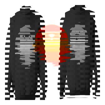 Retro Drone Pilot Vintage Sunset Aviator Flying Quadcopter Sweatshirt Unisex | Mazezy