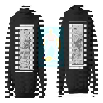 Retro El Valiente Mexican Lottery Bingo Game The Brave Card Sweatshirt | Mazezy