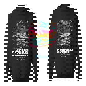 Retro Ensenada Mexico Sunset Vintage Vacation Souvenir Sweatshirt - Thegiftio