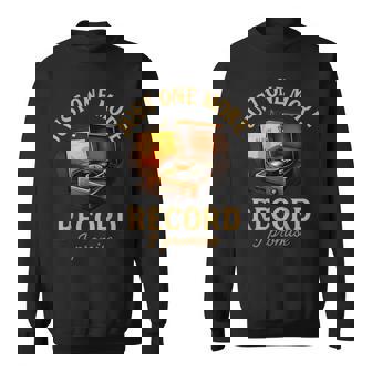 Retro Just One More Record I Promise Vinyl Records Sweatshirt | Seseable UK