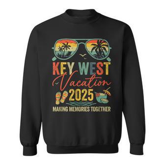 Retro Key West Vacation 2025 Memories Matching Group Trip Sweatshirt - Monsterry