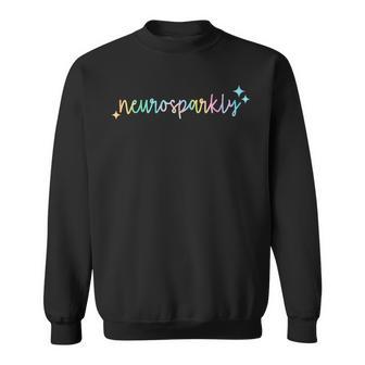 Retro Neurodivergent Neuro Autism Spectrum Adhd Sweatshirt - Monsterry