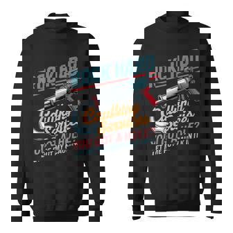 Retro Rock Hard Caulking Service Adult Humor Joke Sweatshirt Unisex | Mazezy