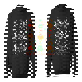 Retro Silly Goose Santa Cute Merry Christmas Tis The Season Sweatshirt | Seseable CA