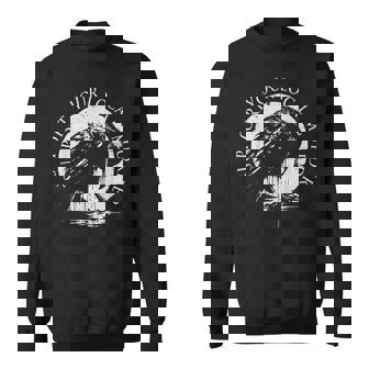 Retro Support Your Local Murder Crow Dark Sweatshirt | Seseable CA