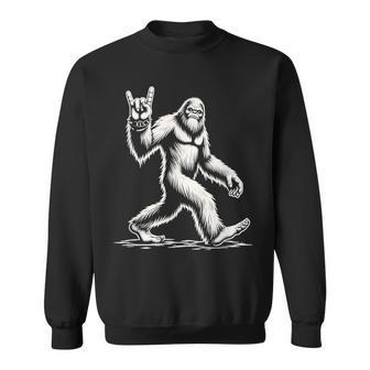 Retro Vintage Bigfoot Silhouette Sasquatch Rock 'N Roll Sweatshirt - Thegiftio UK