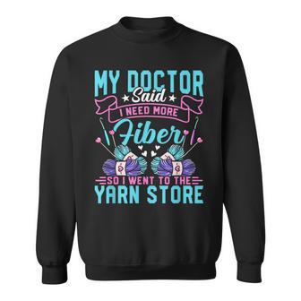 Retro Vintage Crocheter Crochet Knitting Crafter Crafting Sweatshirt - Thegiftio UK