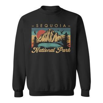 Retro Vintage Graphic Sequoia National Park Sweatshirt | Mazezy
