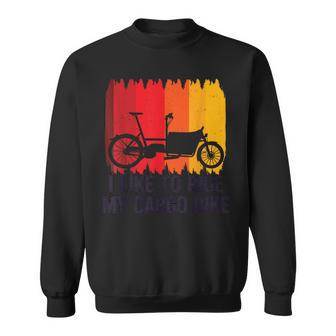 I Like To Ride My Cargo Bike Bicicleta De Carga Retro Camisa de entrenamiento - Regaloses