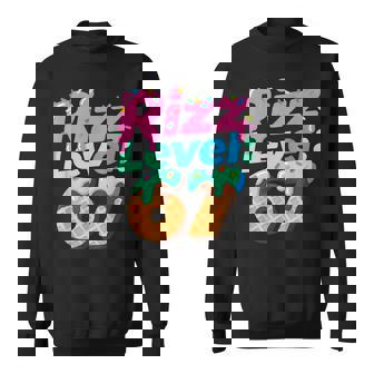 Rizz Level 67 Ice Cream Drip Six Seven For Everyone Sweatshirt | Mazezy