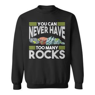 Rock Collector Rock Hound Geologist Rock Collecting Sweatshirt - Thegiftio UK
