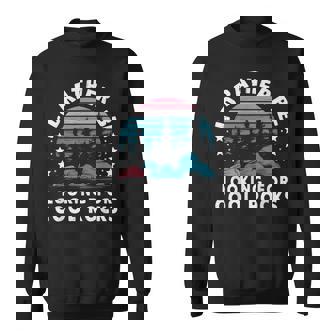 Rock Collector Geology Fossil Hunter Geologist I'd Rather Be Looking For Cool Rocks 'S -Adults Geology Themed Black Small Sweatshirt - Thegiftio