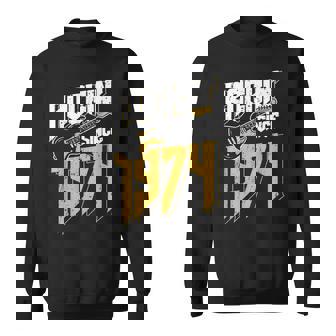 Rockin'ince 1974 Éventail De Musique Rockintage 48E Anniversaire Sweater e - Cadeauxyz