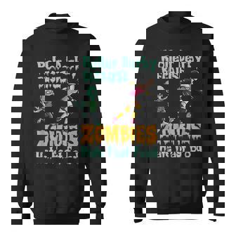 Roller Derby Halloween Zombies Hate Fast Food Sweatshirt Unisex | Mazezy