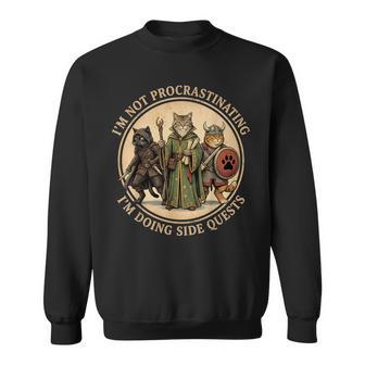 Rpg Gamer I'm Not Procrastinating Side Quests Video Game Sweatshirt | Mazezy