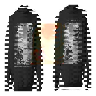 Samurai Squirrel Japanese Vintage Art Squirrel Sweatshirt | Seseable FR