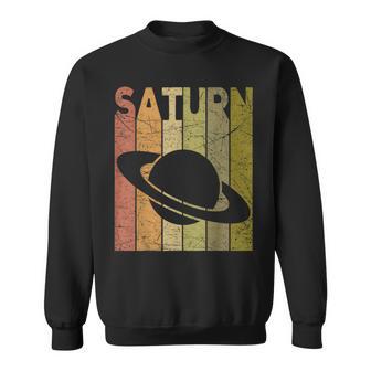Saturn Vintage Saturn Planet Retro Space Nerd Sweatshirt - Thegiftio UK