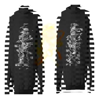 Saxophone Grenouille Sweater e - Cadeauxyz